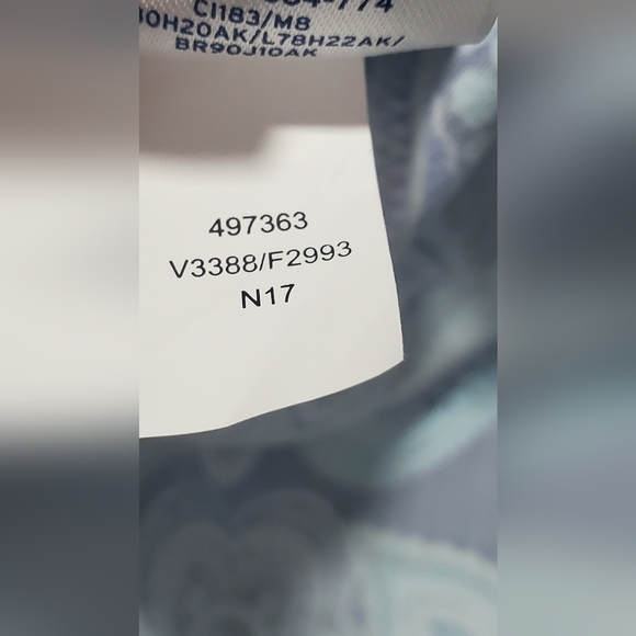 Lands' End Paisley Swim Tankini Women's Swim Top Size 6 - Picture 11 of 12